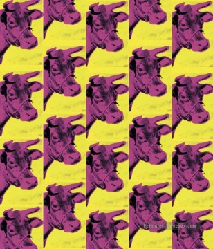  Warhol Lienzo - Vacas amarillas Andy Warhol